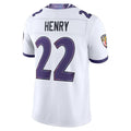Cooneas B.Ravens #22 Derrick Henry Player White Limited Elite Home Game Stitched Jerseys