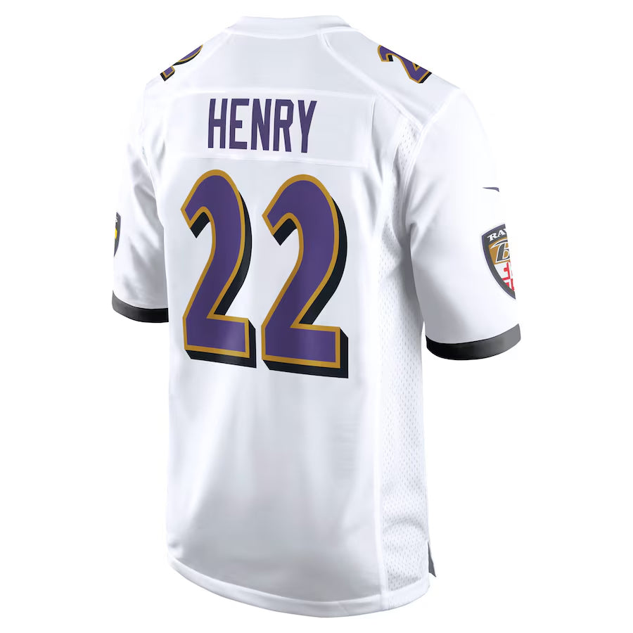 Cooneas B.Ravens #22 Derrick Henry Player White Home Game Stitched Jerseys