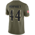 Cooneas B.Ravens #44 Marlon Humphrey Player Olive Salute To Service Limited Stitched Jerseys