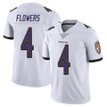 Cooneas B.Ravens #4 Zay Flowers Player White Vapor F.U.S.E. Limited Stitched Jerseys