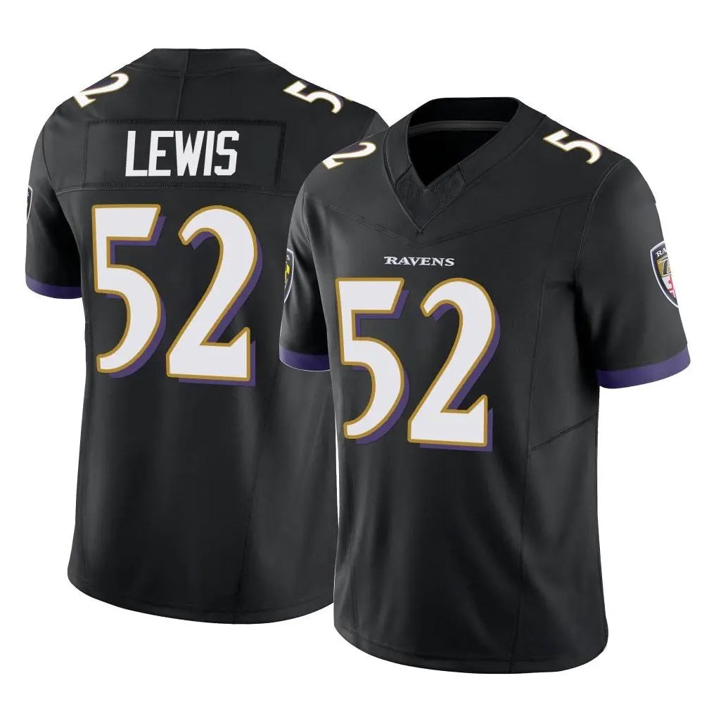 Cooneas B.Ravens #52 Ray Lewis Player Black Vapor F.U.S.E. Limited Game Stitched Jerseys
