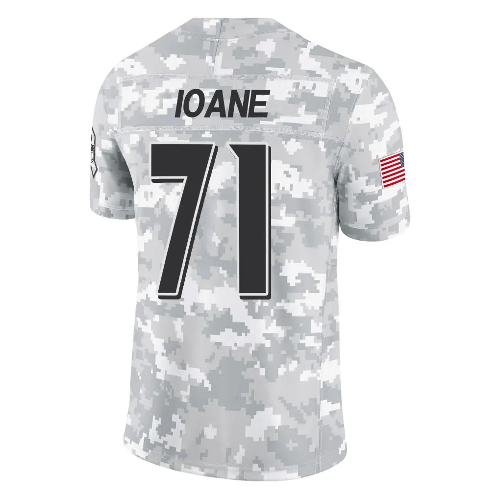 Cooneas B.Ravens #71 Olaivavega Ioane Player Arctic Camo Salute to Service Limited Stitched Jerseys