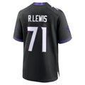 Cooneas B.Ravens #71 Olaivavega Ioane Player Black Home Game Stitched Jerseys