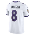 Cooneas B.Ravens #8 Lamar Jackson White Vapor F.U.S.E. Stitched Limited Jerseys