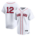 Cooneas B.Red Sox #12 Connor Wong Player White Limited Home Game Stitched Jerseys