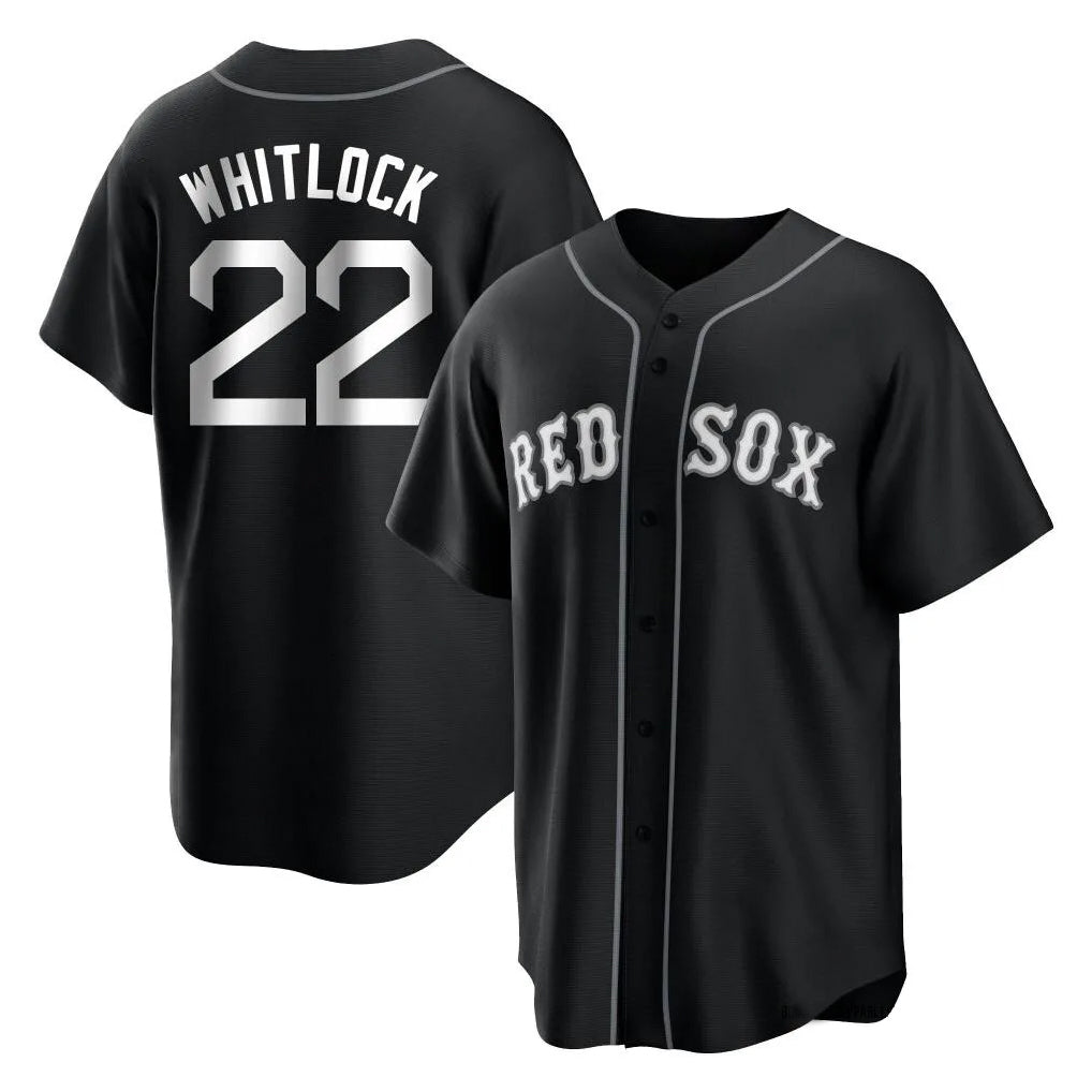 Cooneas B.Red Sox #22 Garrett Whitlock Player Black Home Game Stitched Jerseys