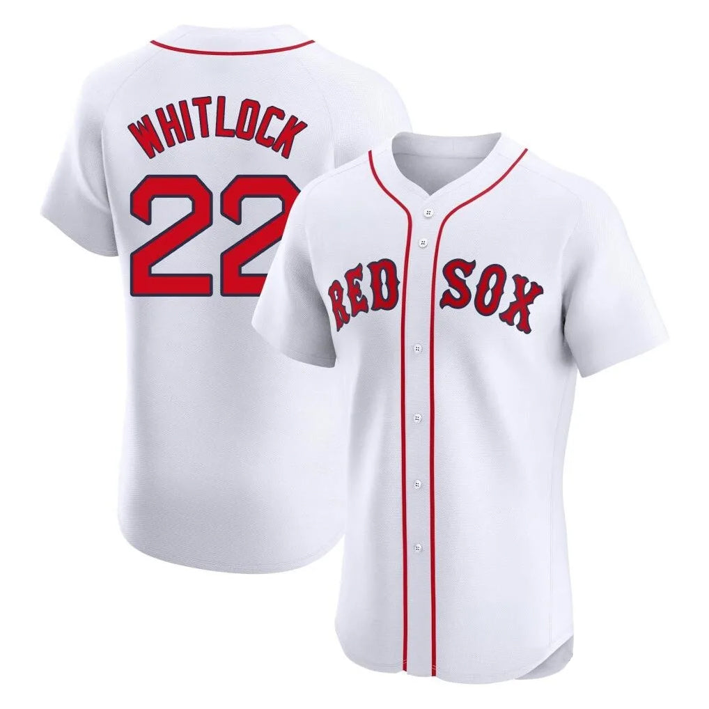 Cooneas B.Red Sox #22 Garrett Whitlock Player White Limited Elite Home Game Stitched Jerseys
