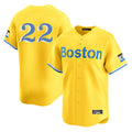 Cooneas B.Red Sox #22 Garrett Whitlock Player Yellow Limited Home Game Stitched Jerseys