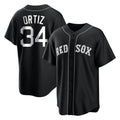 Cooneas B.Red Sox #34 David Ortiz Player Black Home Game Stitched Jerseys