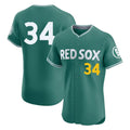 Cooneas B.Red Sox #34 David Ortiz Player Green City Connect Limited Elite Home Game Stitched Jerseys