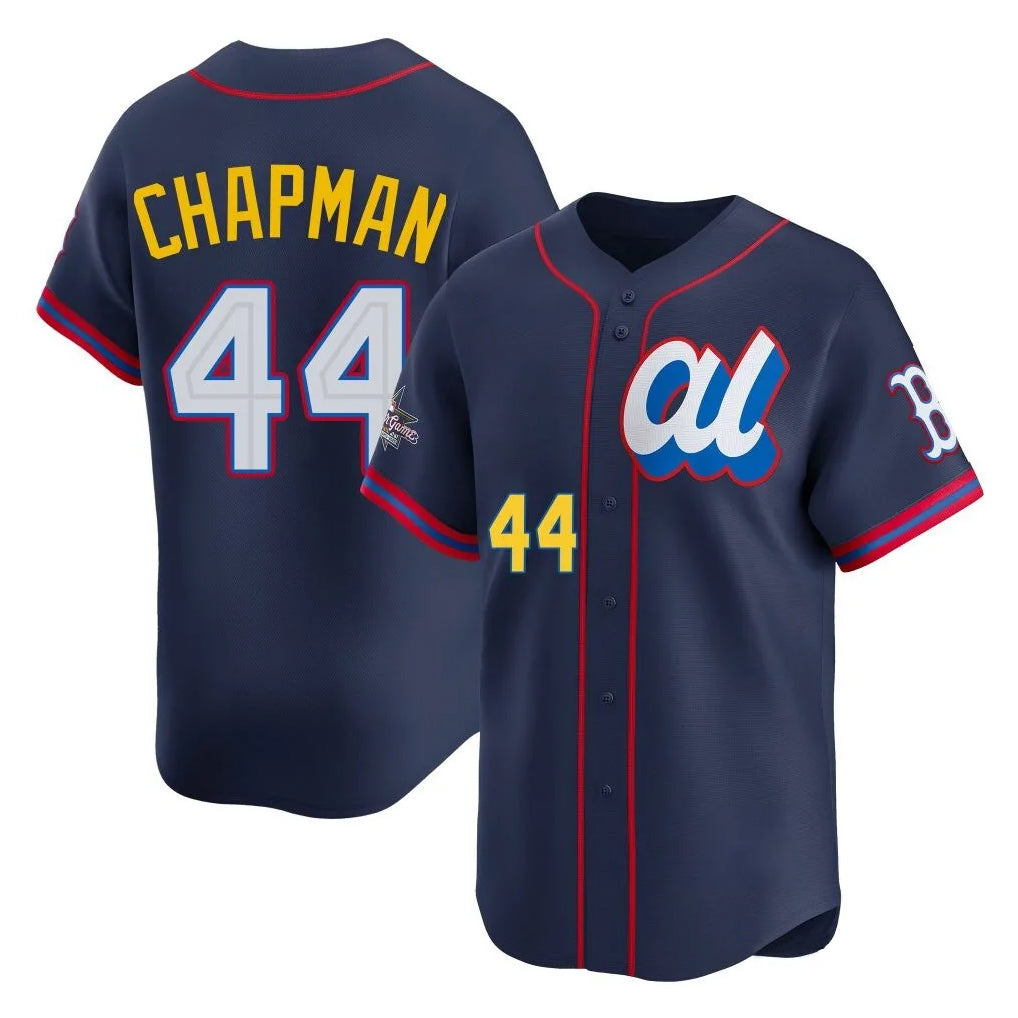 Cooneas B.Red Sox #44 Aroldis Chapman Player Navy American League All-Star Edition Game Stitched Jerseys