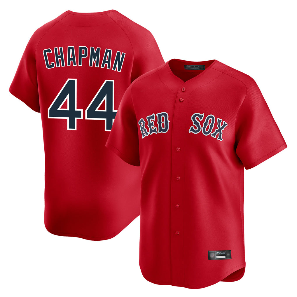 Cooneas B.Red Sox #44 Aroldis Chapman Player Red Limited Home Game Stitched Jerseys