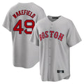 Cooneas B.Red Sox #49 Tim Wakefield Player Gray Road Home Game Stitched Jerseys