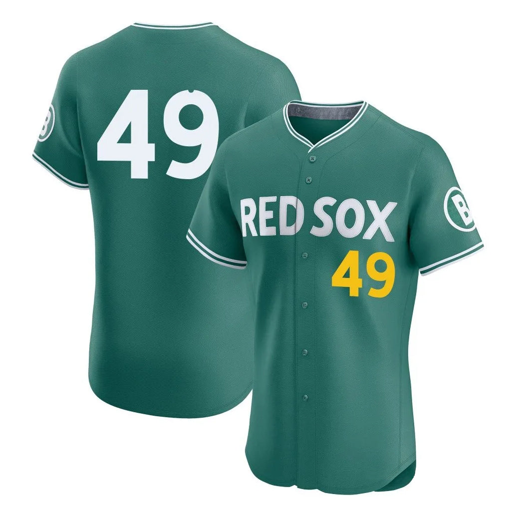 Cooneas B.Red Sox #49 Tim Wakefield Player Green City Connect Limited Elite Home Game Stitched Jerseys