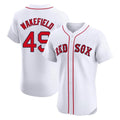 Cooneas B.Red Sox #49 Tim Wakefield Player White Limited Elite Home Game Stitched Jerseys