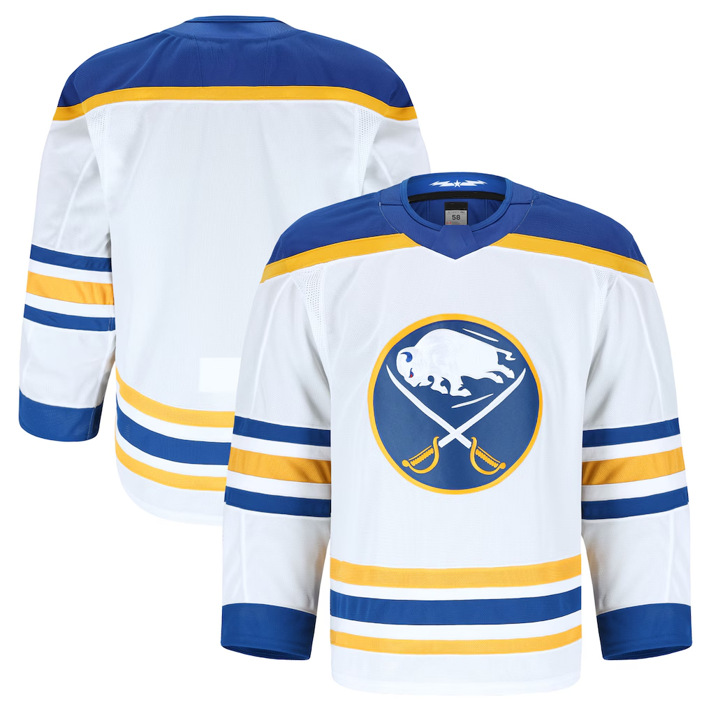 Cooneas B.Sabres White Away Authentic Pro Stitched Jerseys