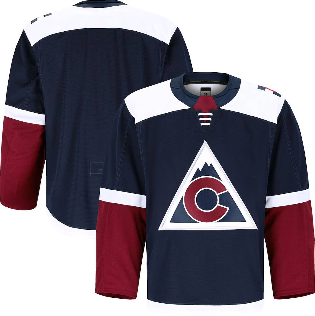 Cooneas C.Avalanche Navy Alternate Authentic Pro Jerseys