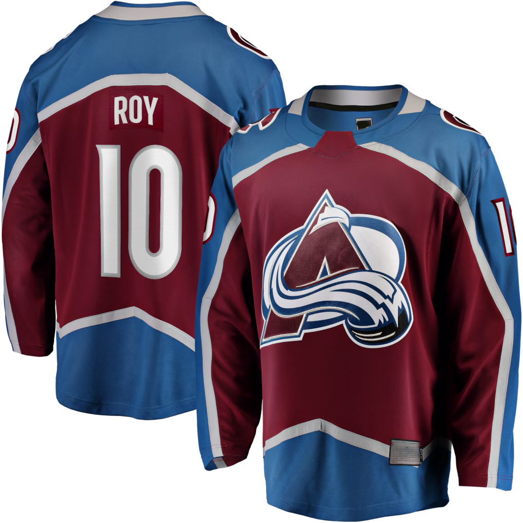 Cooneas C.Avalanche #10 Nicolas Roy Burgundy Home Breakaway Jerseys