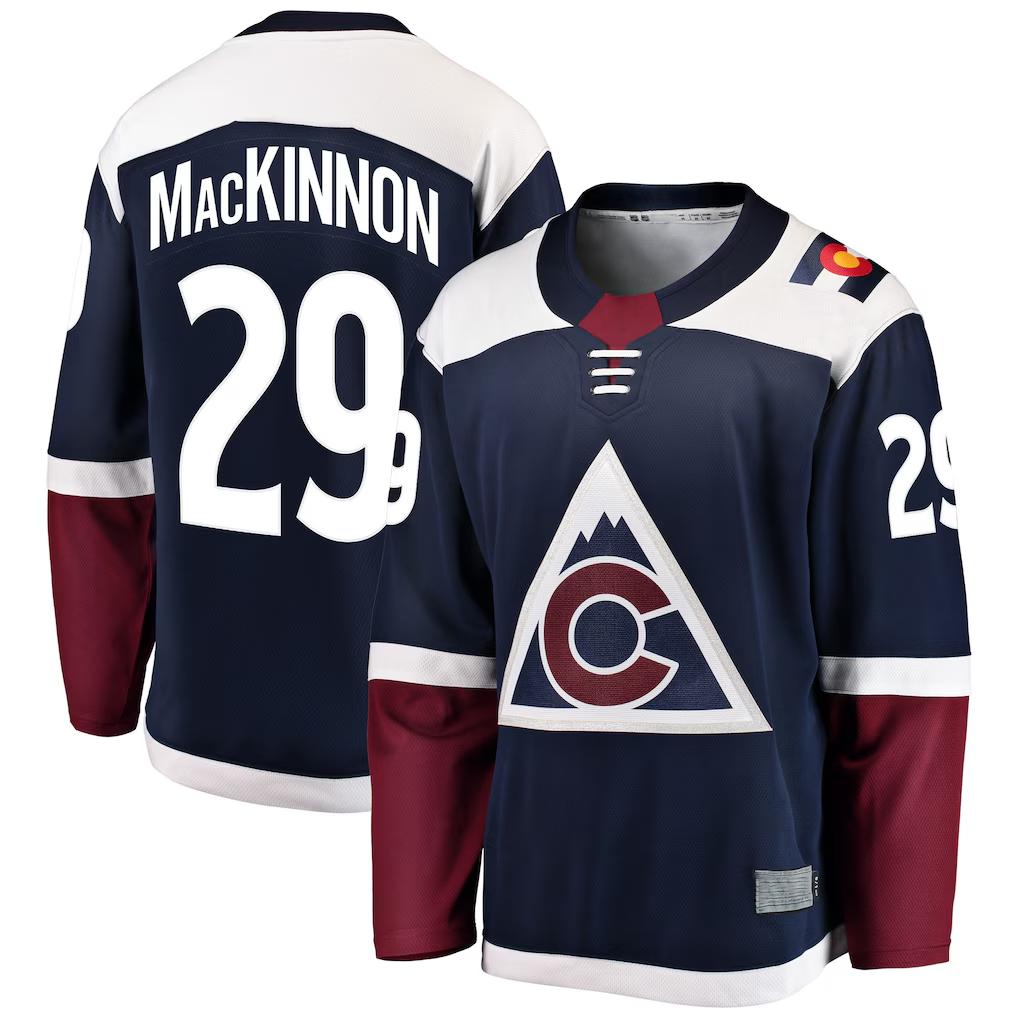 Cooneas C.Avalanche #29 Nathan MacKinnon Navy Breakaway Jerseys