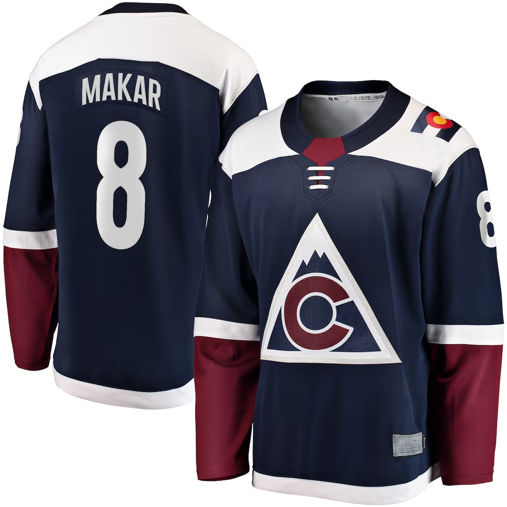 Cooneas C.Avalanche #8 Cale Makar Navy Breakaway Jerseys