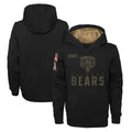 Cooneas C.Bears Black Salute to Service Pullover Hoodies Limited Home Blank Player Stitched Jerseys