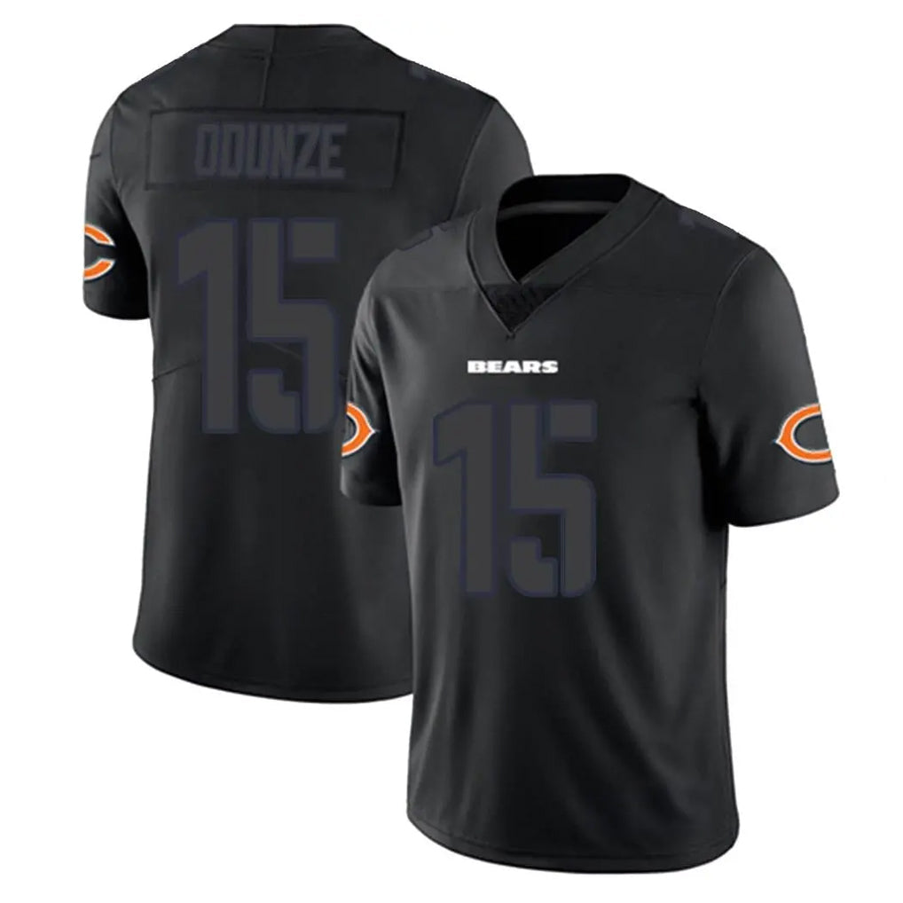 Cooneas C.Bears #15 Rome Odunze Player Black Impact Limited Game Stitched Jerseys