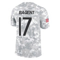 Cooneas C.Bears #17 Tyson Bagent Player Arctic Camo Salute to Service Limited Stitched Jerseys