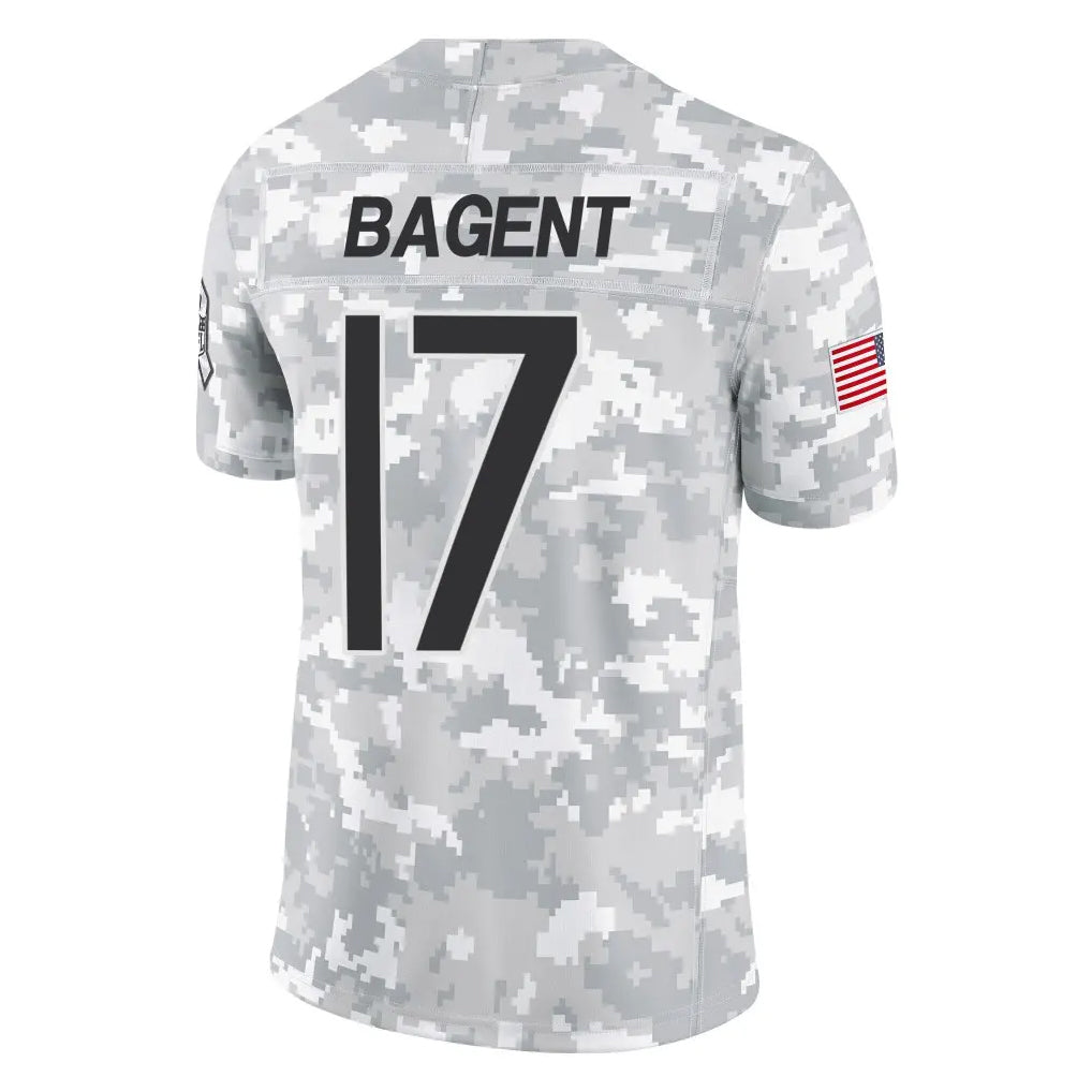 Cooneas C.Bears #17 Tyson Bagent Player Arctic Camo Salute to Service Limited Stitched Jerseys