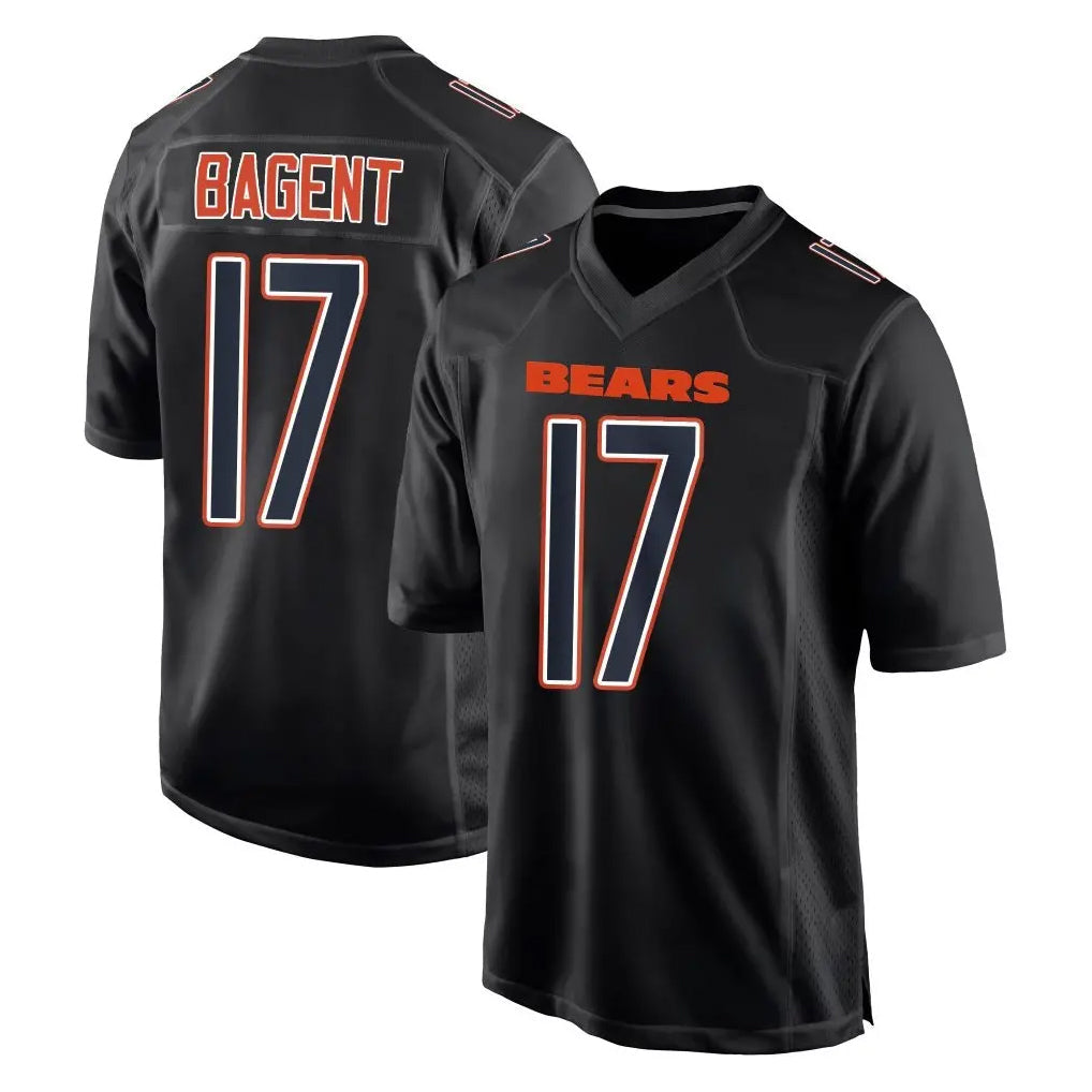 Cooneas C.Bears #17 Tyson Bagent Player Carbon Black Fashion Game Stitched Jerseys