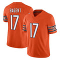 Cooneas C.Bears #17 Tyson Bagent Player Orange Vapor F.U.S.E. Limited Home Game Stitched Jerseys