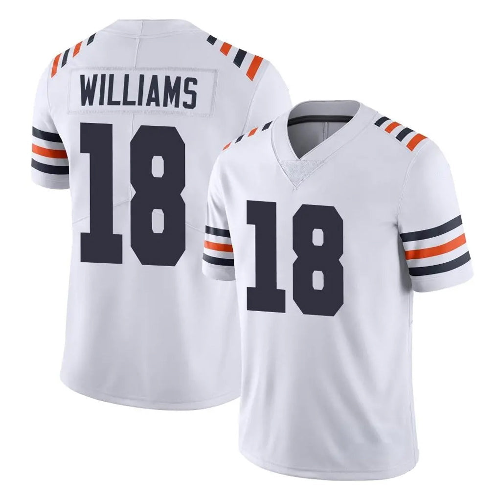 Cooneas C.Bears #18 Caleb Williams Player White Classic Vapor Limited Home Game Stitched Jerseys