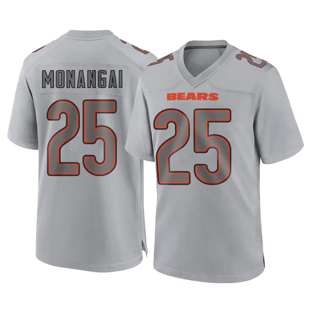 Cooneas C.Bears #25 Kyle Monangai Player Gray Atmosphere Fashion Game Stitched Jerseys