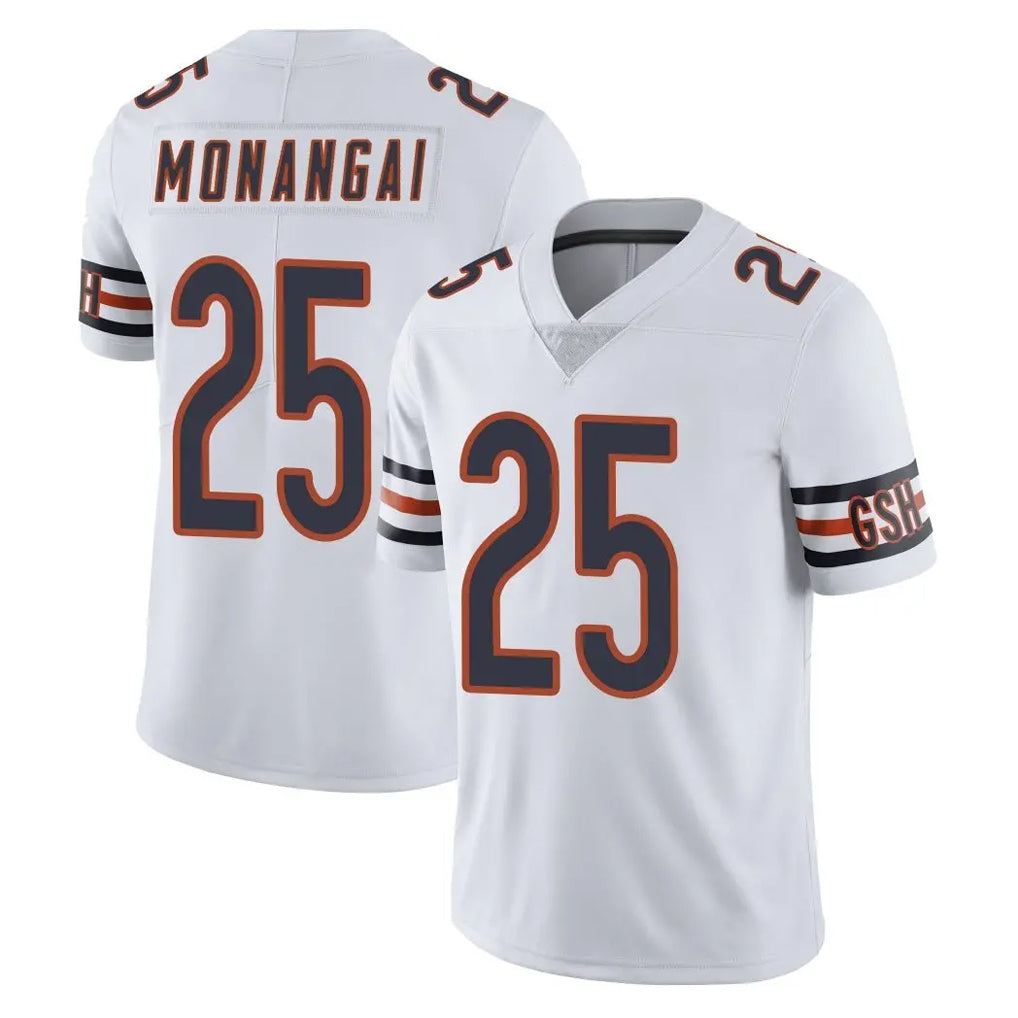 Cooneas C.Bears #25 Kyle Monangai Player White Vapor Untouchable Limited Home Game Stitched Jerseys