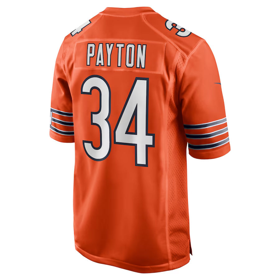 Cooneas C.Bears #34 Walter Payton Player Orange Alternate Game Stitched Jerseys