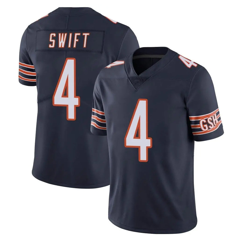 Cooneas C.Bears #4 D'Andre Swift Player Navy Vapor Untouchable Limited Home Game Stitched Jerseys