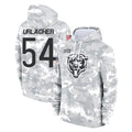 Cooneas C.Bears #54 Brian Urlacher Player Arctic Camo Salute to Service Pullover Hoodies Limited Stitched Jerseys