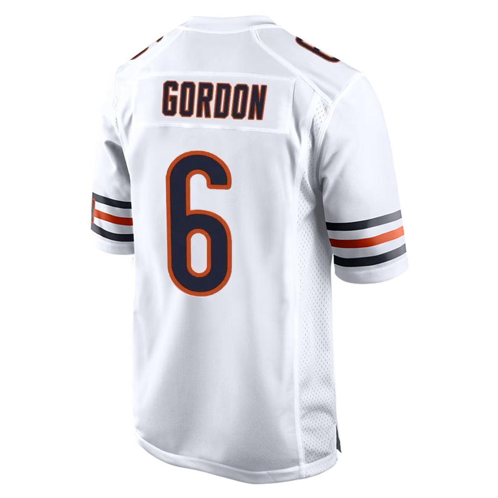 Cooneas C.Bears #6 Kyler Gordon Player White Home Game Stitched Jerseys