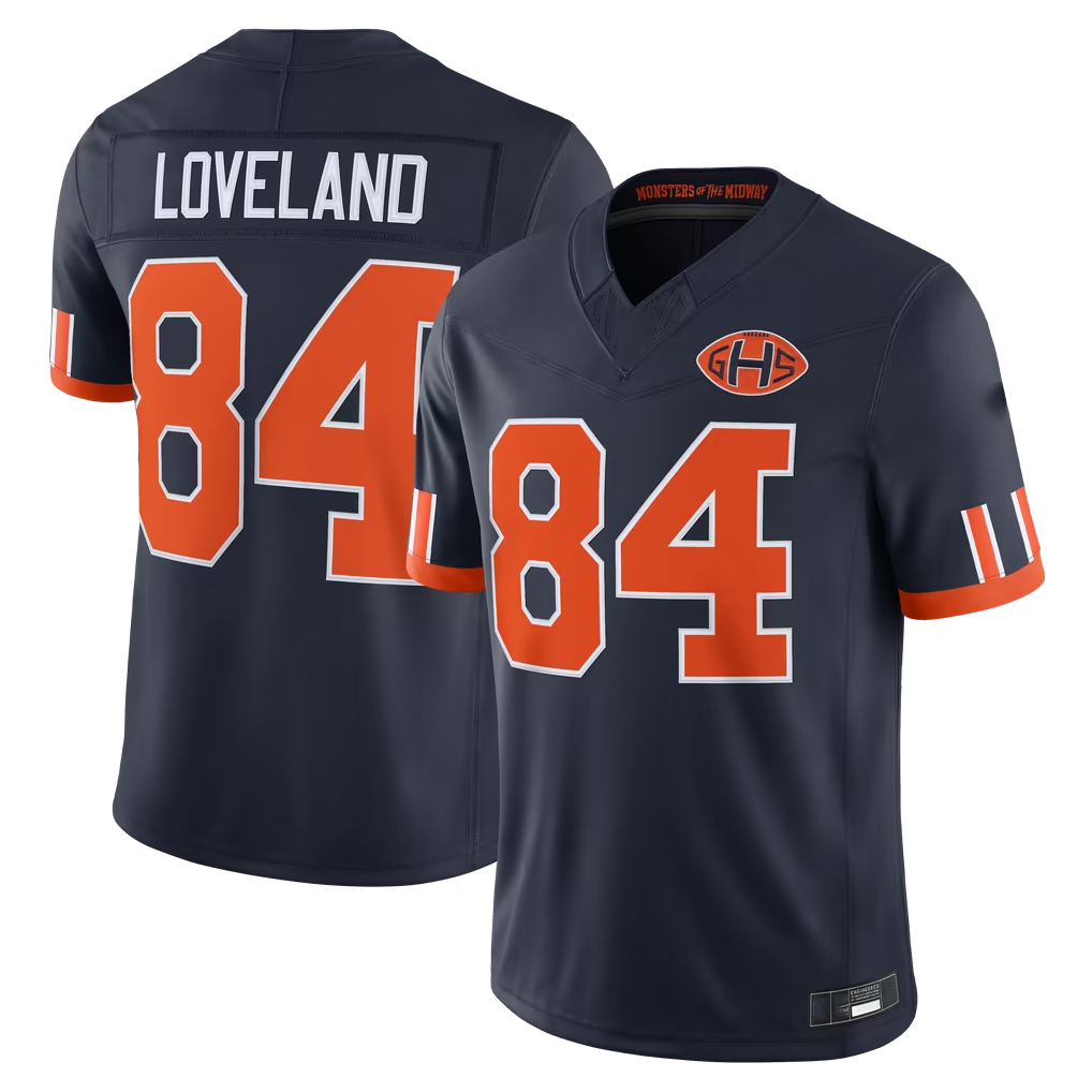 Cooneas C.Bears #84 Colston Loveland Navy 2026 Rivalries Collection Limited Stitched Jerseys