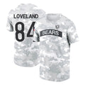 Cooneas C.Bears #84 Colston Loveland Player Arctic Camo Salute to Service Performance T-Shirt Limited Stitched Jerseys
