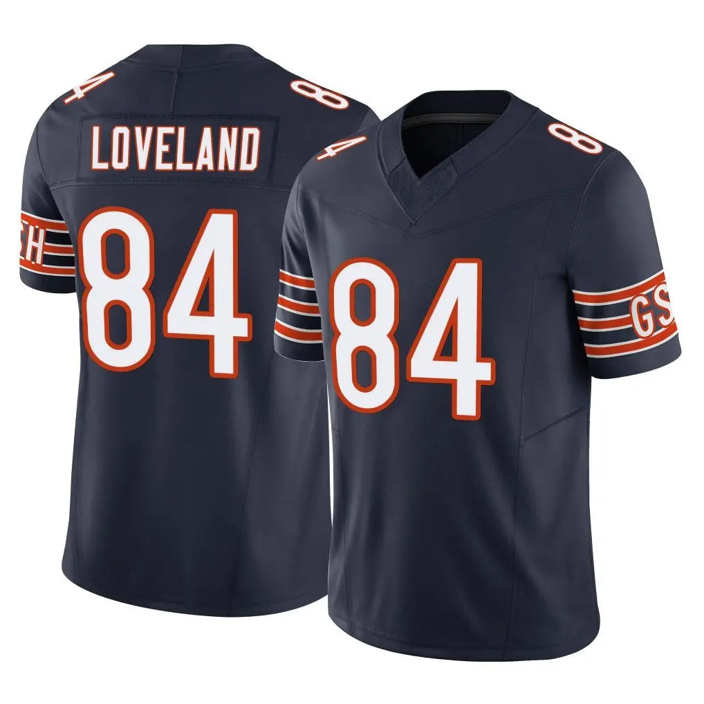 Cooneas C.Bears #84 Colston Loveland Player Navy Vapor F.U.S.E. Limited Home Game Stitched Jerseys