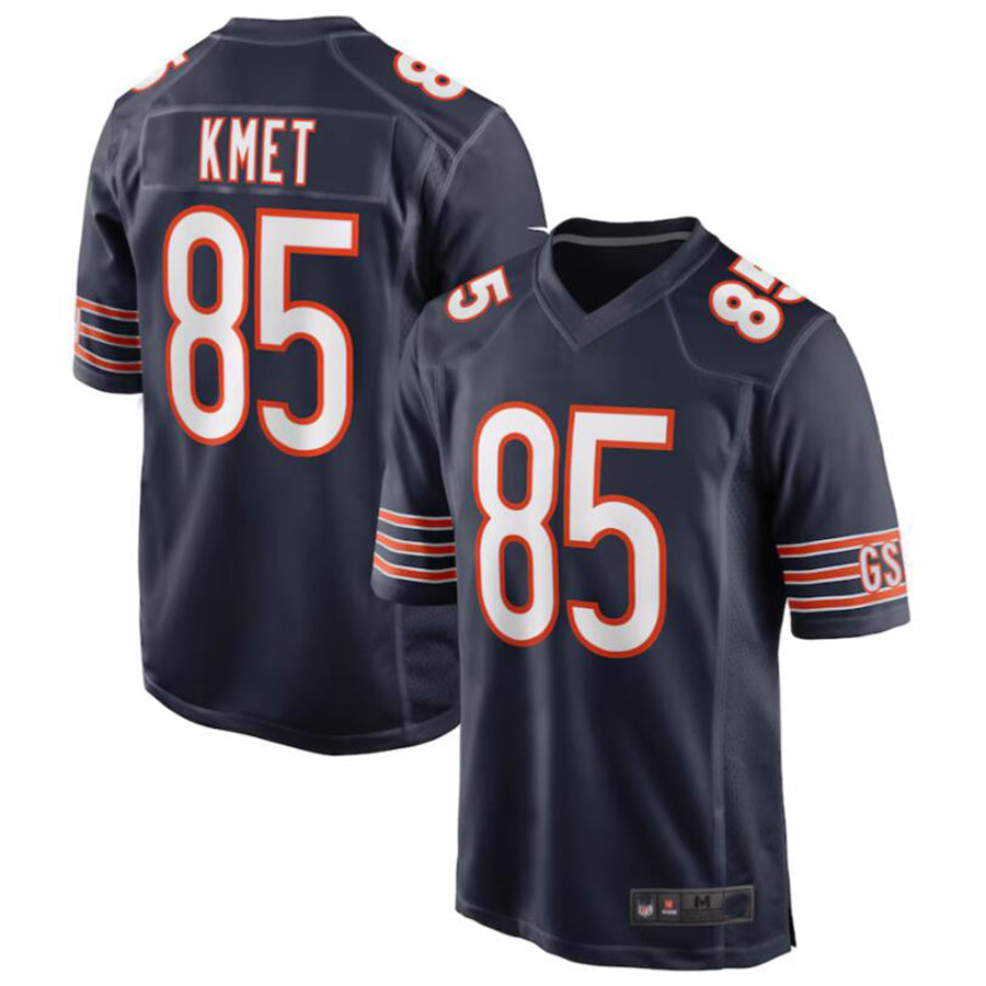 Cooneas C.Bears #85 Cole Kmet Navy Player Game Jersey American Stitched Jerseys