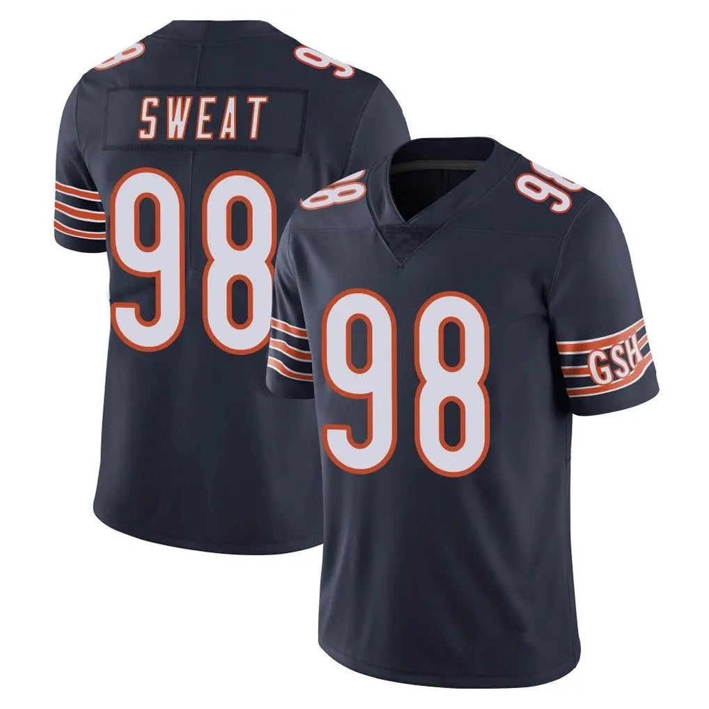 Cooneas C.Bears #98 Montez Sweat Player Navy Vapor Untouchable Limited Home Game Stitched Jerseys