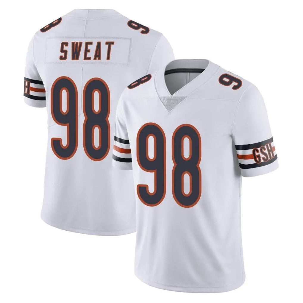 Cooneas C.Bears #98 Montez Sweat Player White Vapor Untouchable Limited Home Game Stitched Jerseys