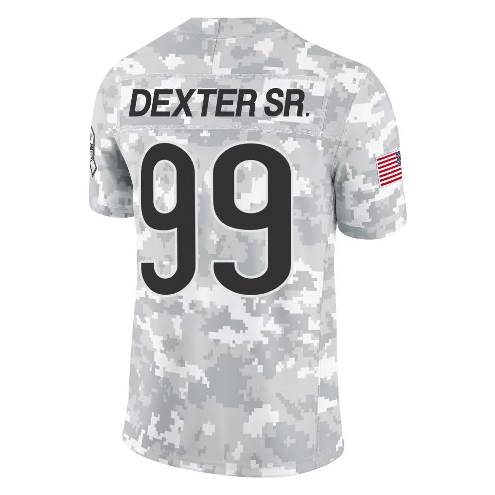 Cooneas C.Bears #99 Gervon Dexter Sr. Player Arctic Camo Salute to Service Limited Stitched Jerseys