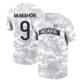 Cooneas C.Bears #9 Jim McMahon Player Arctic Camo Salute to Service Performance T-Shirt Limited Stitched Jerseys
