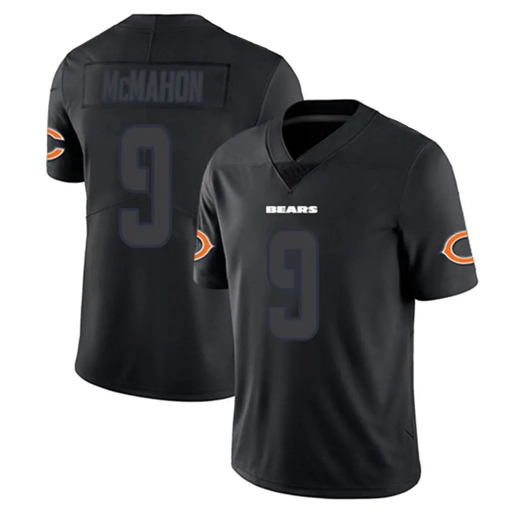 Cooneas C.Bears #9 Jim McMahon Player Black Impact Limited Game Stitched Jerseys
