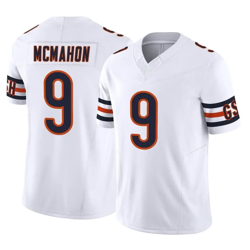 Cooneas C.Bears #9 Jim McMahon Player White Vapor F.U.S.E. Limited Home Game Stitched Jerseys