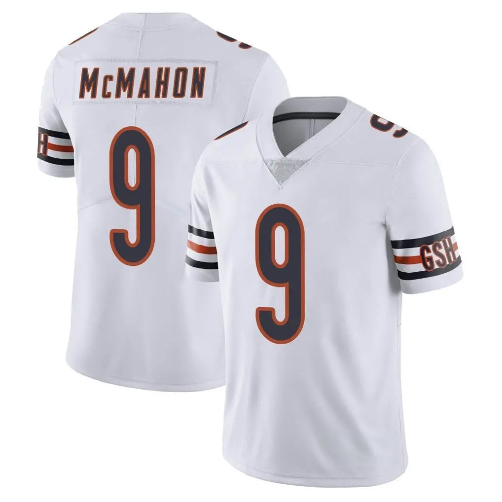 Cooneas C.Bears #9 Jim McMahon Player White Vapor Untouchable Limited Home Game Stitched Jerseys