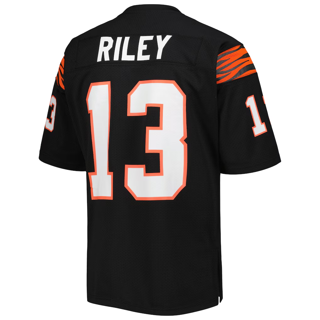 Cooneas C.Bengals 1981 #13 Ken Riley Mitchell & Ness Black Authentic Throwback Retired Player Jersey