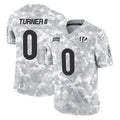 Cooneas C.Bengals #0 DJ Turner II Player Arctic Camo Salute to Service Limited Stitched Jerseys
